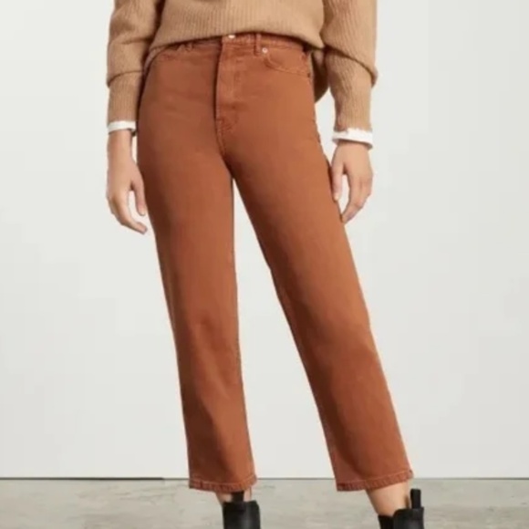 Everlane Denim - Everlane Way High Jean in Rust